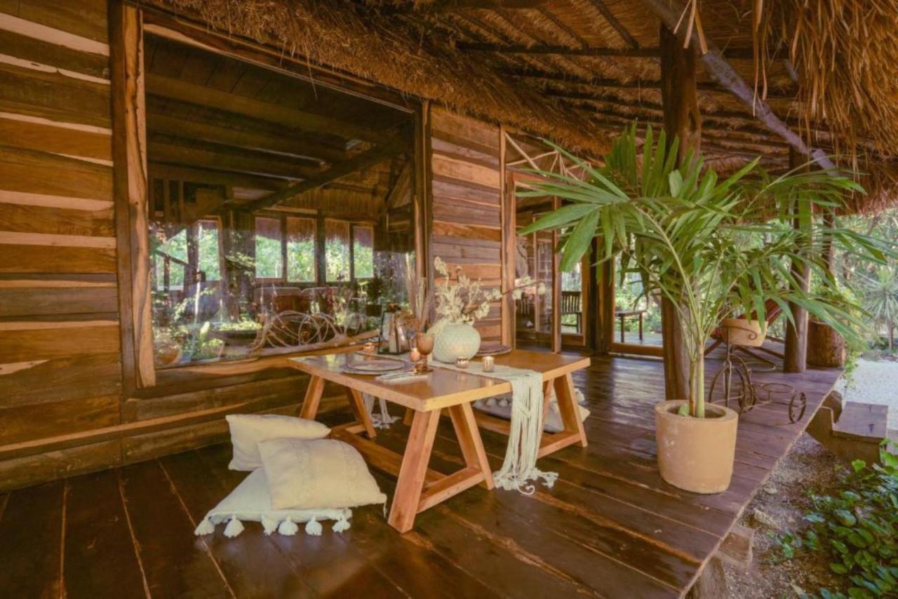 Madre Tierra Eco Habitat Guest House Puerto Morelos Bagian luar foto