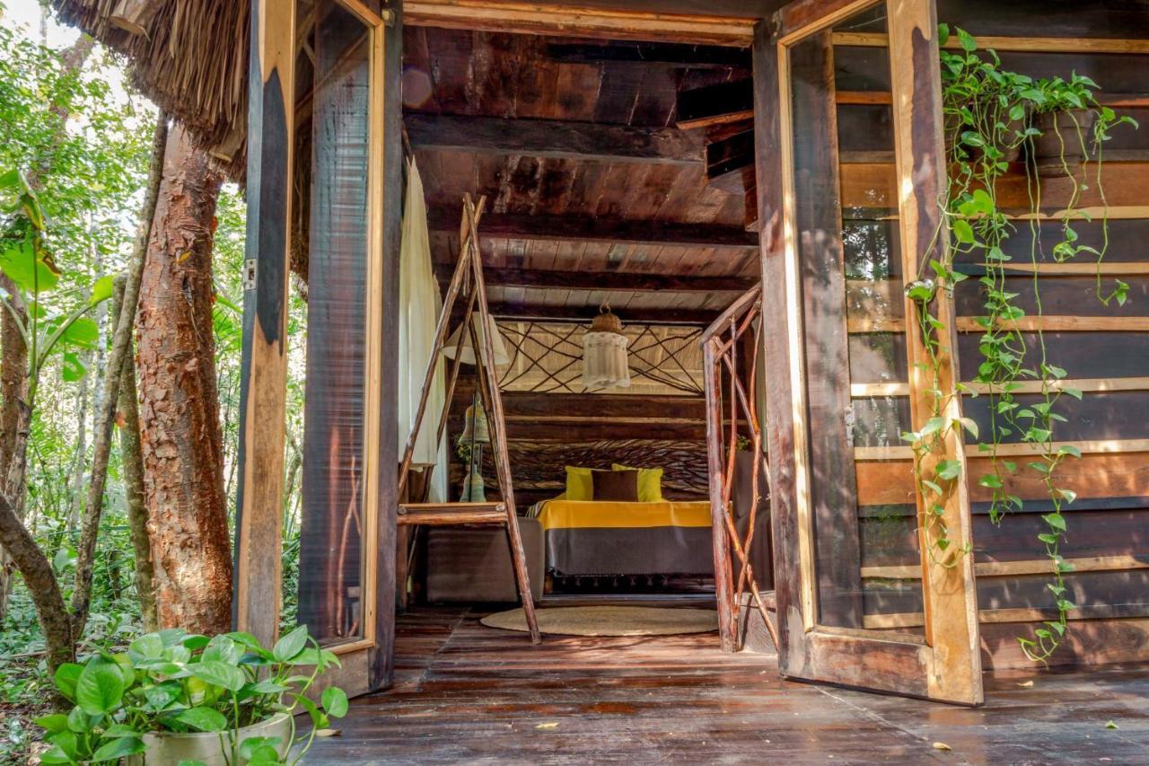 Madre Tierra Eco Habitat Guest House Puerto Morelos Bagian luar foto