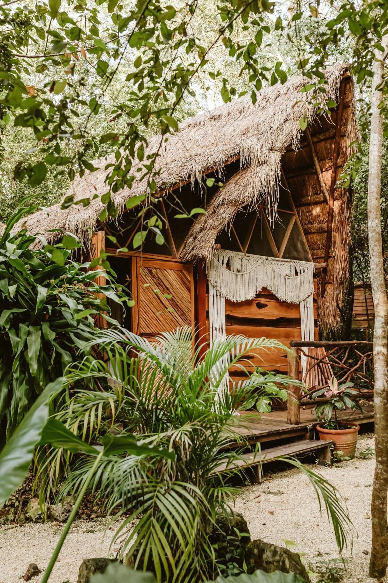 Madre Tierra Eco Habitat Guest House Puerto Morelos Bagian luar foto