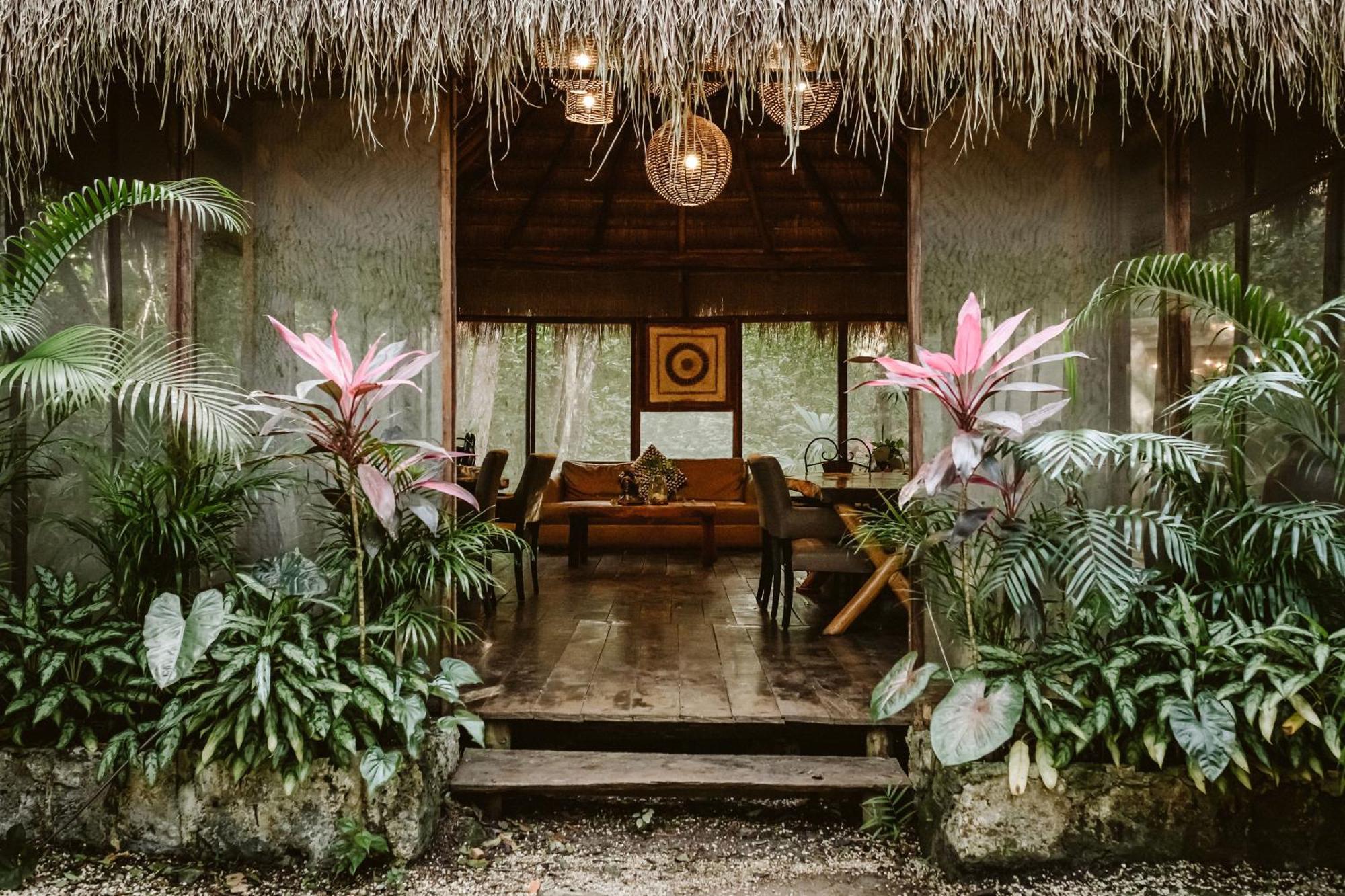Madre Tierra Eco Habitat Guest House Puerto Morelos Bagian luar foto