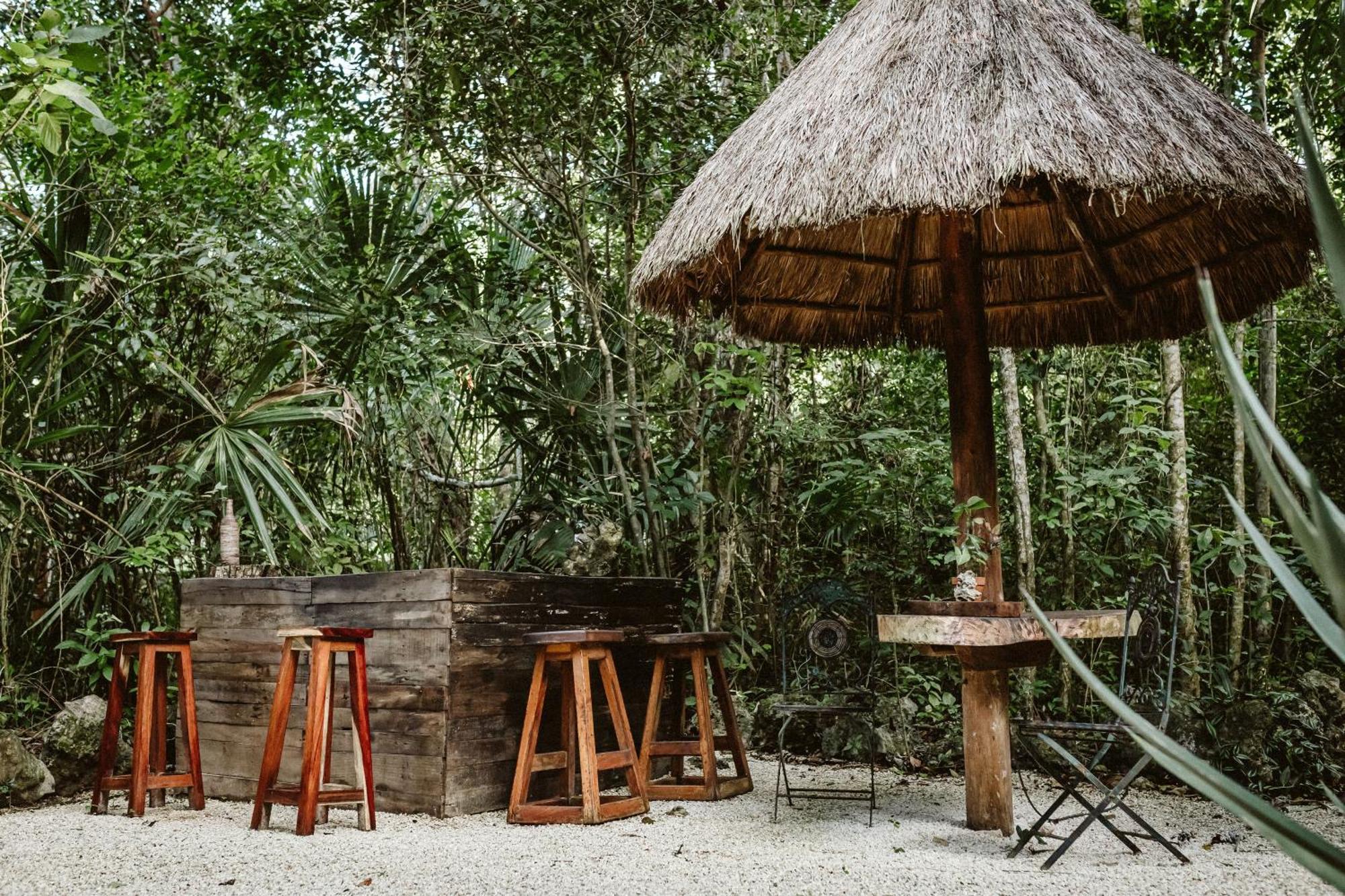Madre Tierra Eco Habitat Guest House Puerto Morelos Bagian luar foto