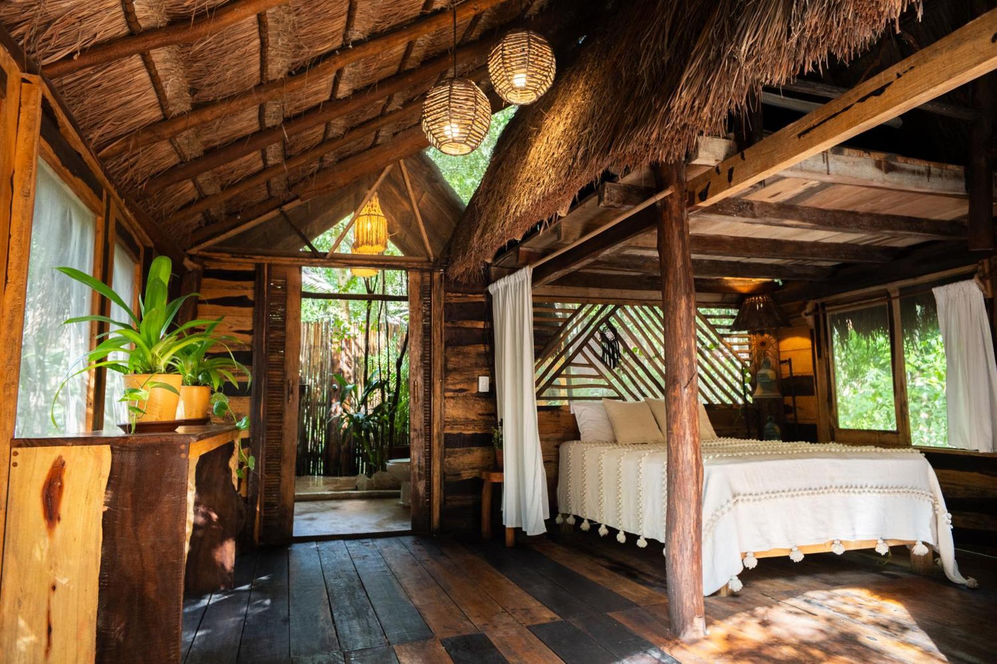 Madre Tierra Eco Habitat Guest House Puerto Morelos Bagian luar foto